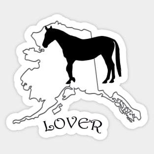 Alaska Horse Lover Gift Sticker